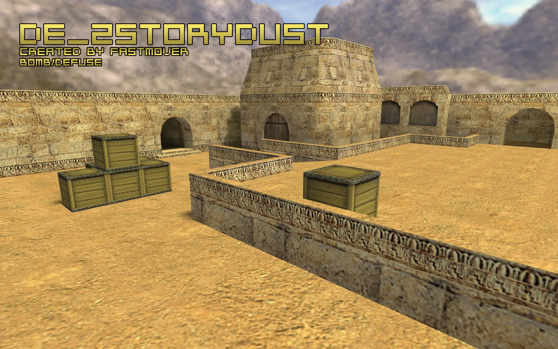 Скриншот  de_2storydust для CS 1.6: обзор карты, тактика сторон, оптимизация и .nav для ботов