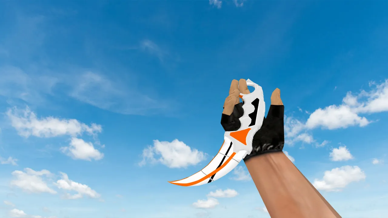 Скриншот v_ и p_ модель ножа Керамбит «Азимов» для CS 1.6: звуки, анимация осмотра, качество текстур