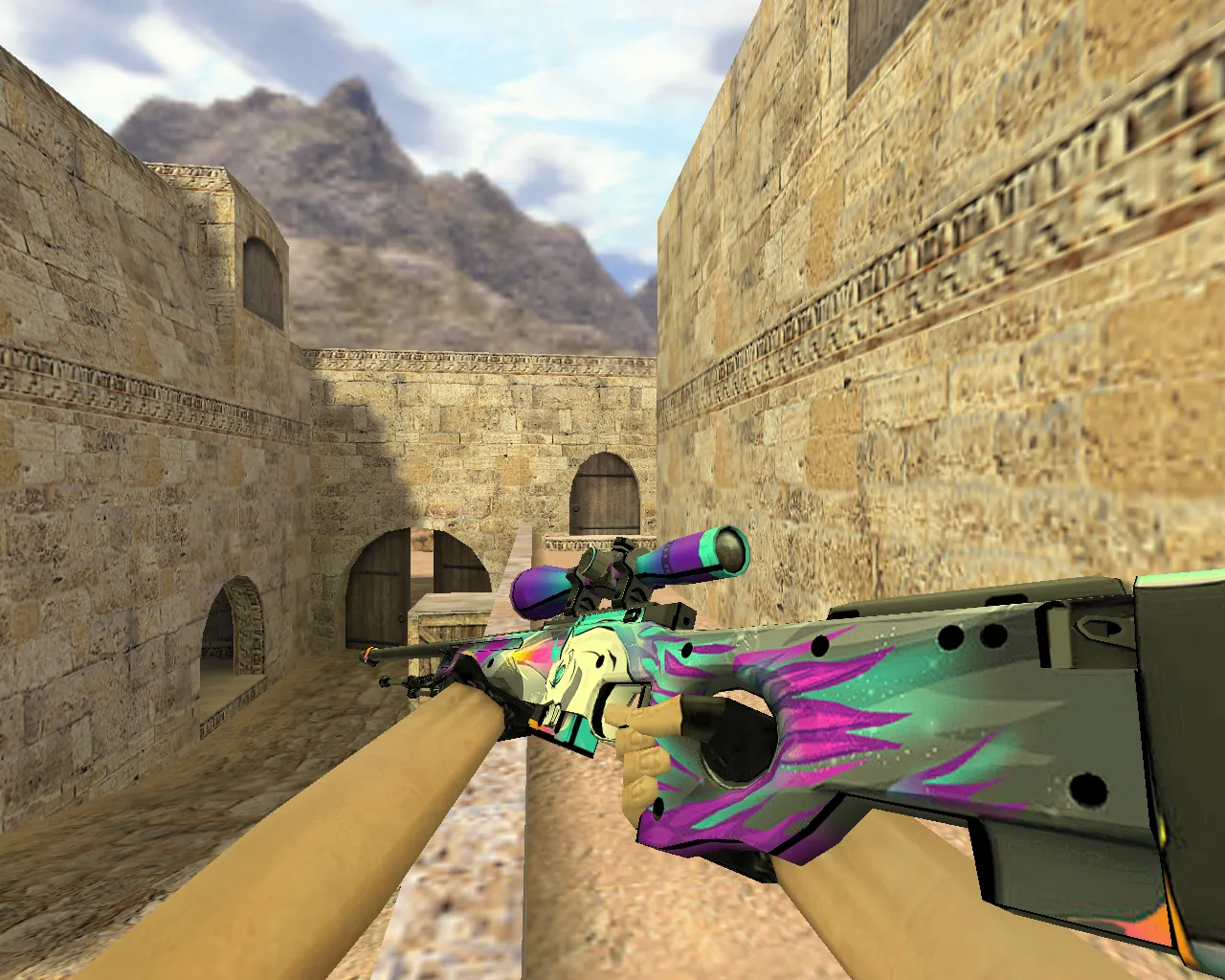 Скриншот Модель AWP Единорог для CS 1.6: уникальный скин для истинных ценителей