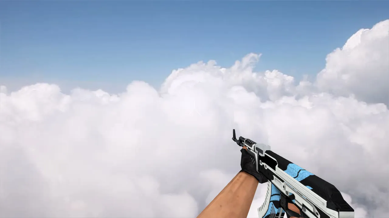 Скриншот Модель v_ и p_ Default AK-47 Vulcan для CS 1.6: звуки, анимация осмотра, качество текстур