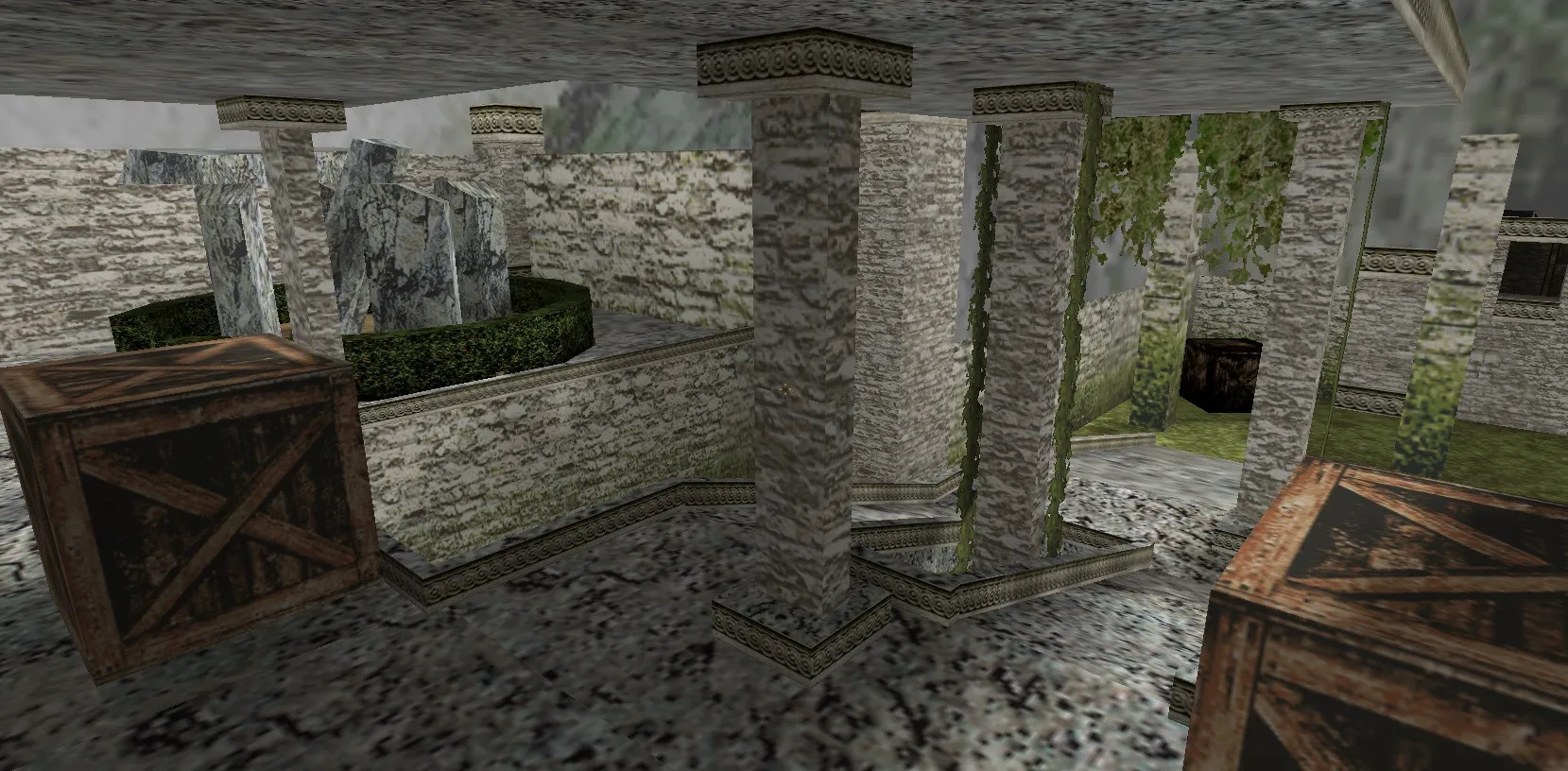 Скриншот de_bill карта для CS 1.6: точки, ротации, .nav, оптимизация и настройка под стабильный FPS