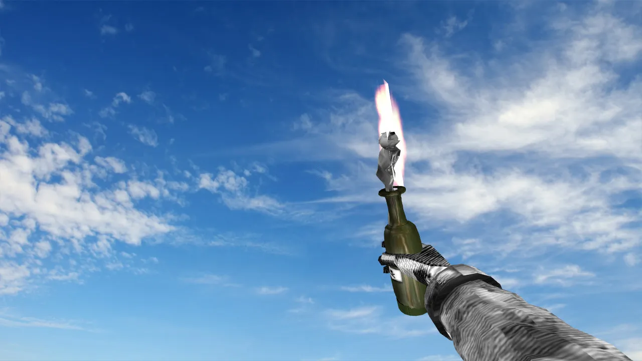 Скриншот Модель «Oldstyle Molotov» v_ / p_ / w_ для CS 1.6: звуки, анимация осмотра, качество текстур и уникальный вид