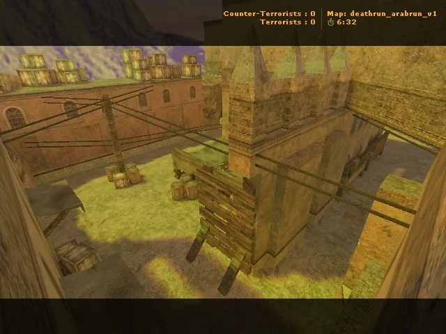 Скриншот  deathrun_arabrun_v1 для CS 1.6: карта deathrun, ловушки, точки для терроров и CT