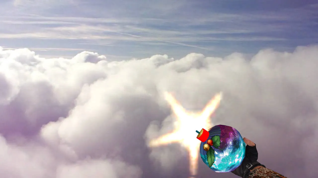 Скриншот Модель «Xmas Ball Grenade» для CS 1.6: v_ p_ w_ модели, звуки, анимация осмотра, текстуры и настройка без вирусов