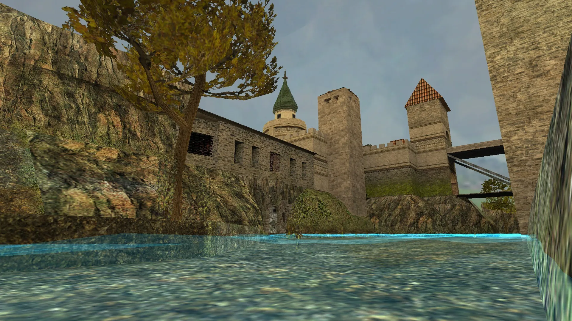 Скриншот  Карта fyde_kastle для CS 1.6 - Тактические возможности и особенности