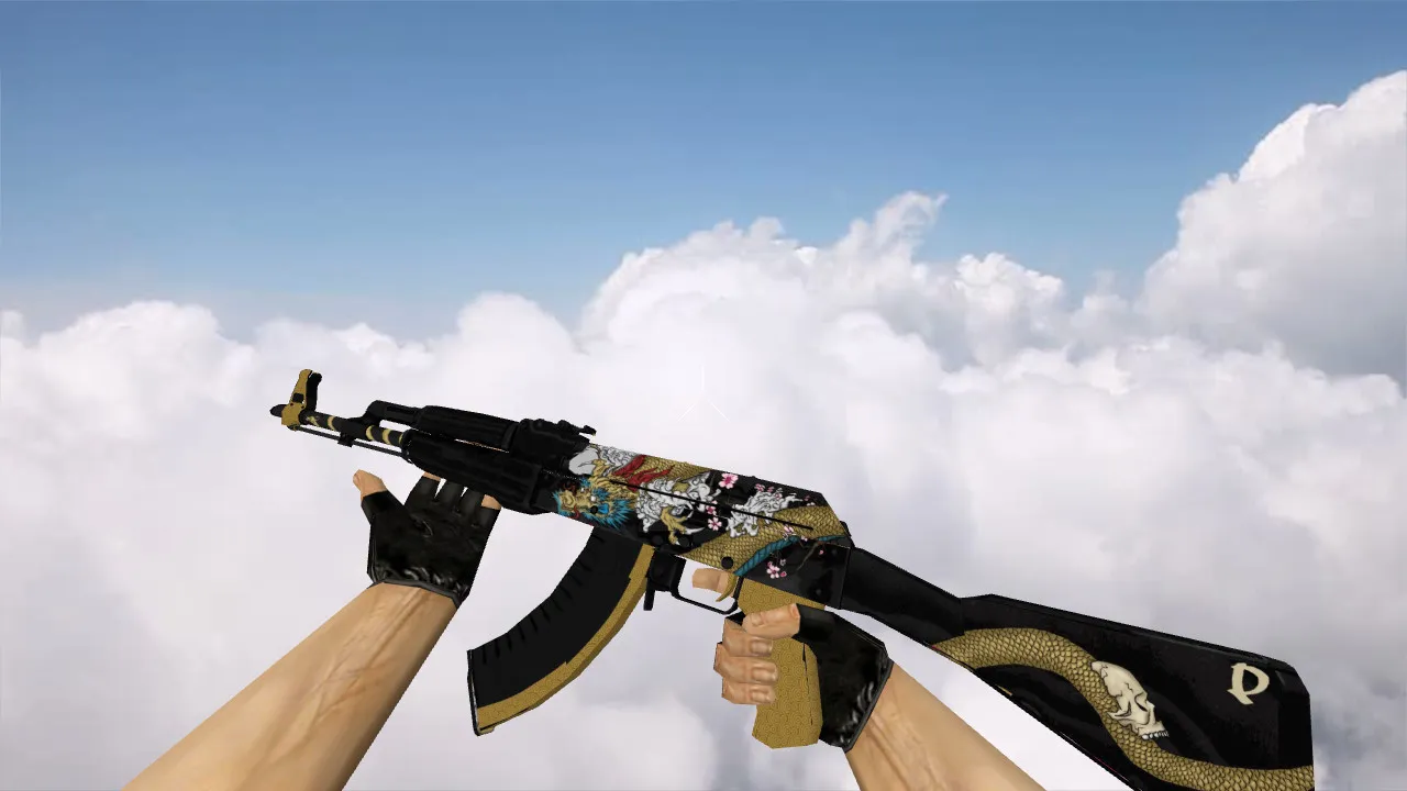 Скриншот Модель «AK-47 Dragon Gold» для CS 1.6 - Обзор и Скачивание