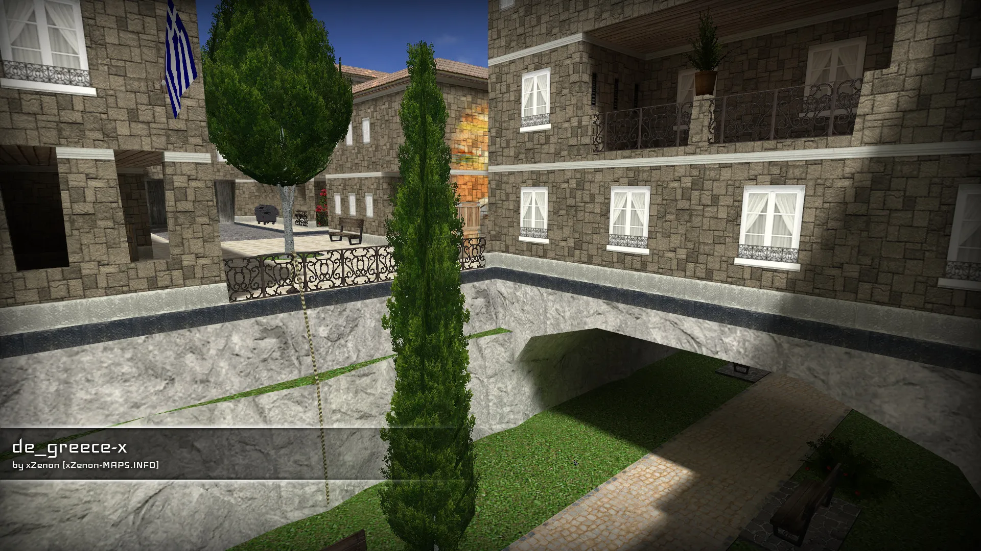 Скриншот  de_greece-x_b1 для CS 1.6: карта, навигация ботов, оптимизация и тактика за стороны