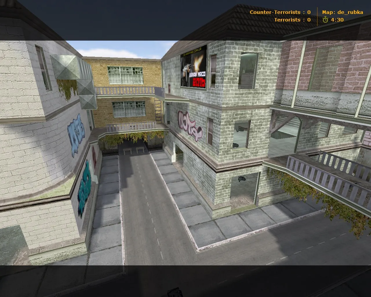 Скриншот  Карта de_rubka для CS 1.6: Тактические возможности и особенности