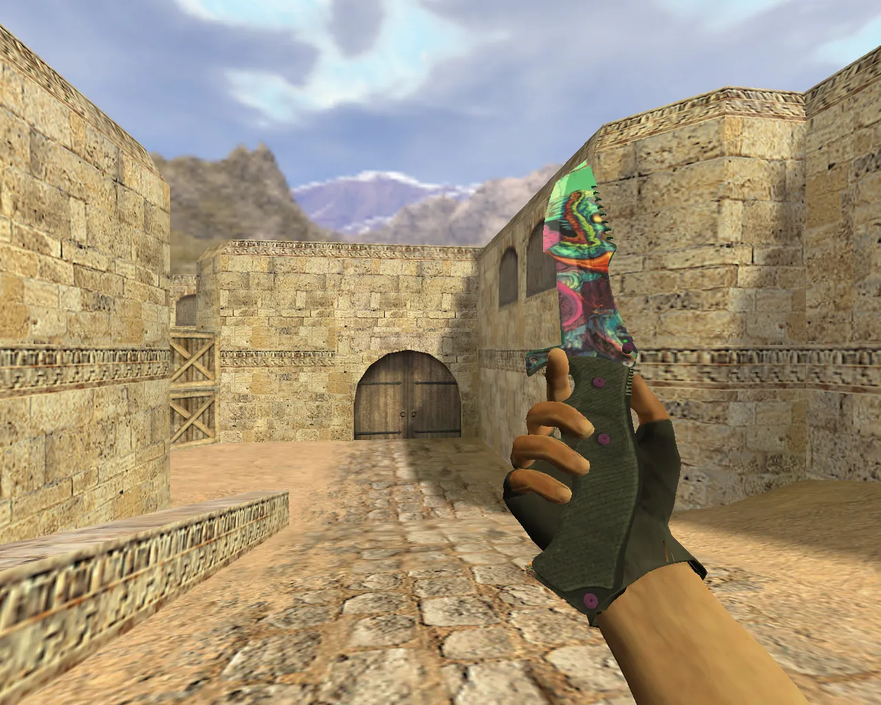 Скриншот Модель «Охотничий нож Скоростной зверь» v_ для CS 1.6: p_ и w_ модели, звук, анимация осмотра, текстуры