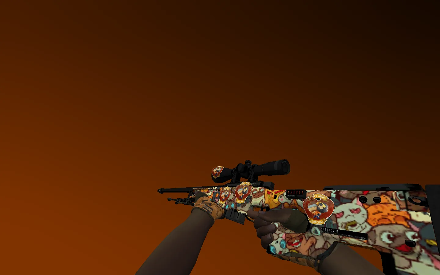 Скриншот Пак с перчатками «Обмотки рук | Пустошь» для CS 1.6: v_ и p_ модели, звуки, анимация осмотра, текстуры