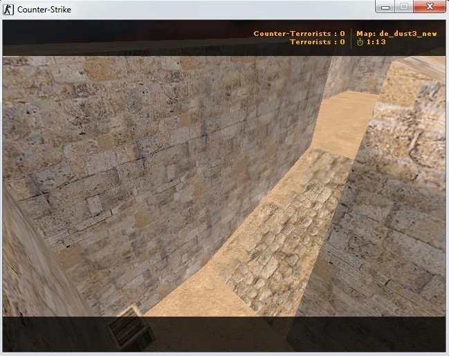 Скриншот  de_dust3_new — DE карта для CS 1.6: тактика, баланс сторон, .nav, оптимизация wpoly/epoly