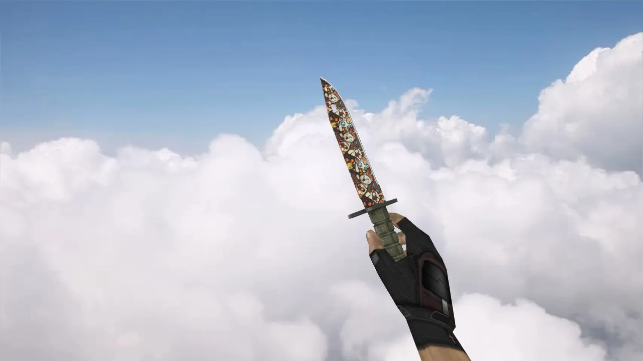 Скриншот Модель ножа Bayonet «Лапки» v_ для CS 1.6: p_ w_ файлы, звук, анимация осмотра, текстуры и настройка