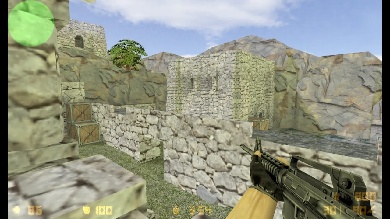 Скриншот  de_1_sa1m9so — DE карта для CS 1.6: тактики за T и CT, точки, .nav и оптимизация