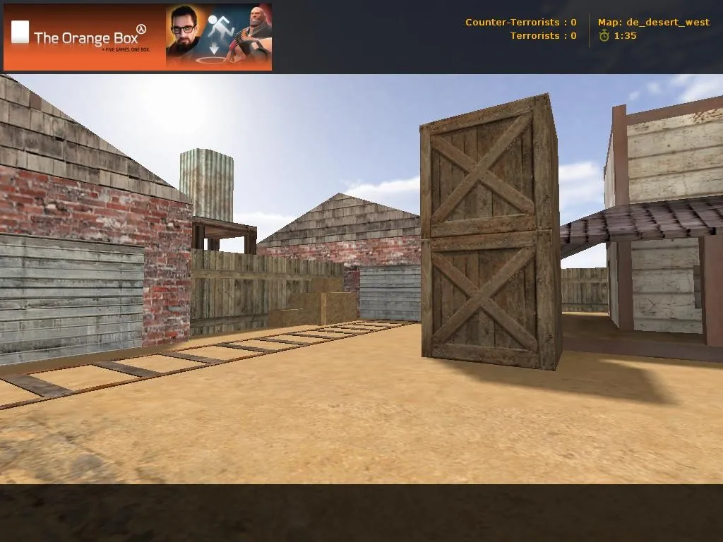 Скриншот Карта «de_desert_west» для CS 1.6