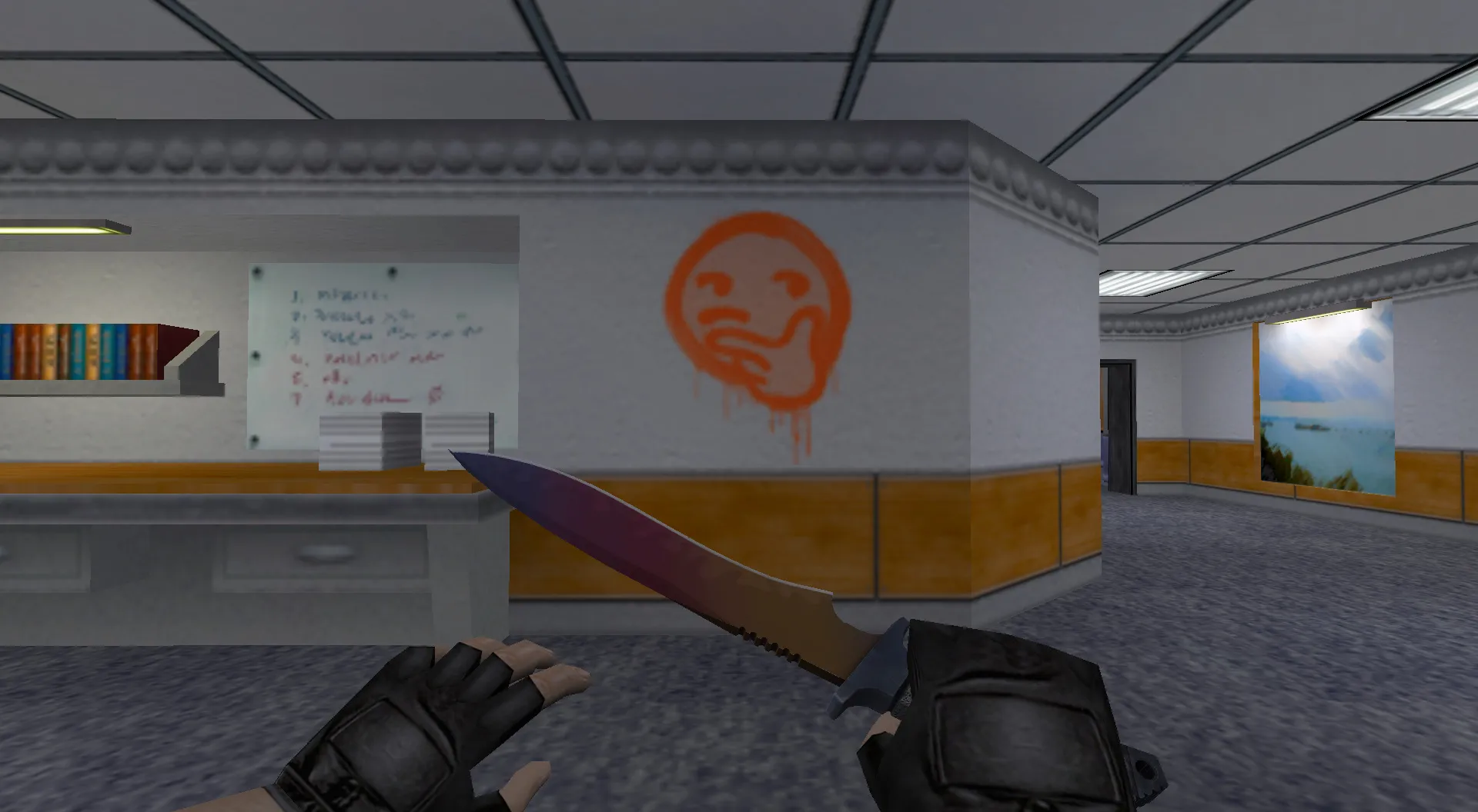 Скриншот Граффити «Задумчивость» для CS 1.6 - уникальный стиль в игре