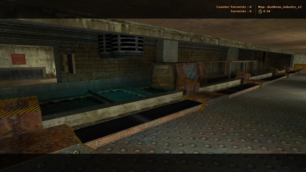 Скриншот  deathrun_industry_v2 для CS 1.6: deathrun карта, баланс сторон, точки и оптимизация для стабильной игры