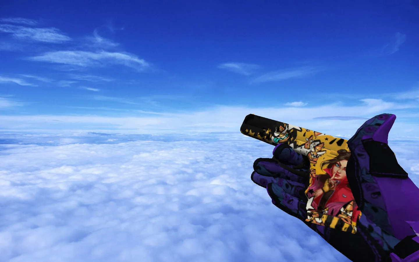 Скриншот Пак ★ Спортивные перчатки | Ящик пандоры (рукава CT SAS) для CS 1.6: v_/p_/w_ модели, звуки, осмотр, уникальные скины