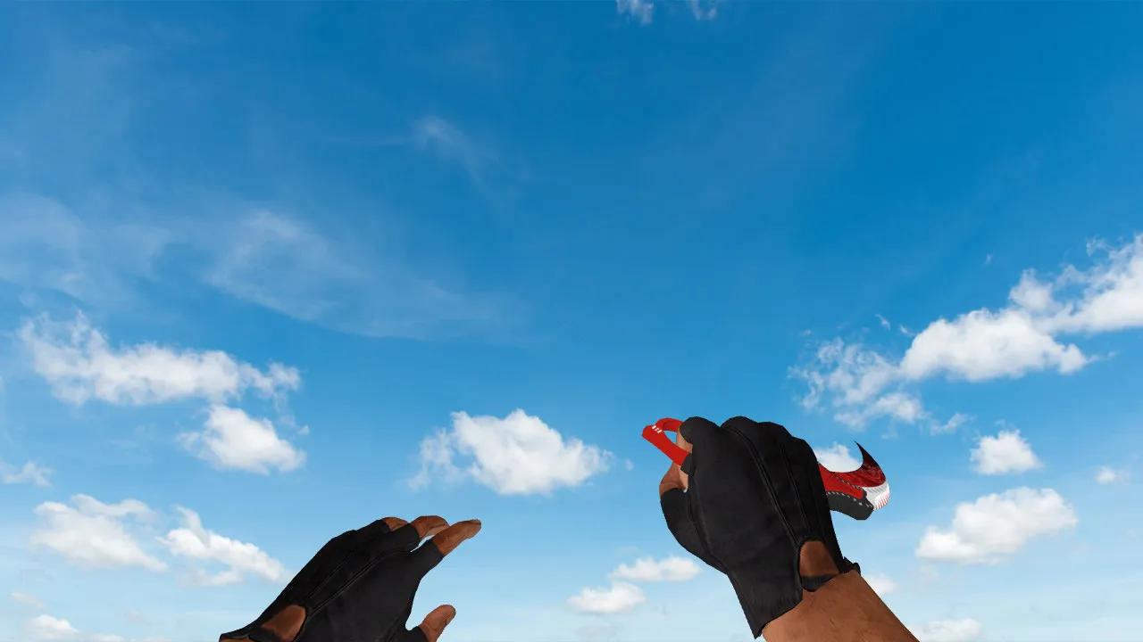 Скриншот Модель ножа «Karambit Draginix» v_ w_ p_ для CS 1.6: звуки, анимация осмотра, качество текстур
