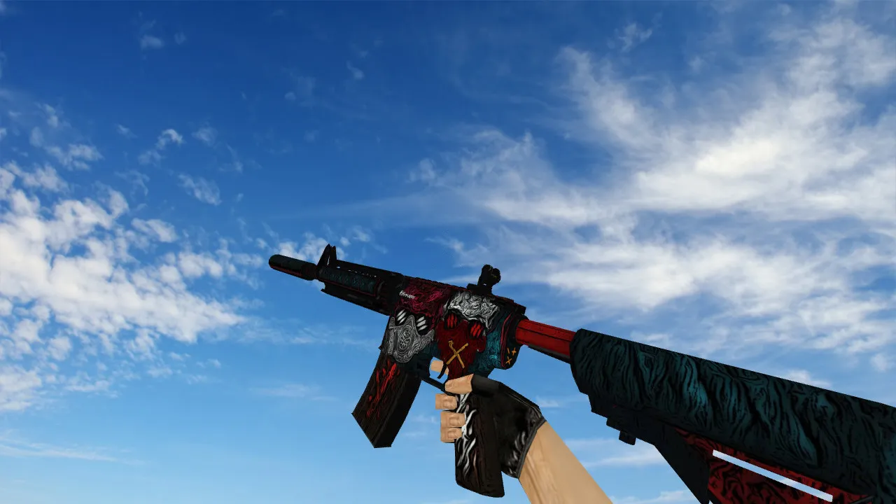 Скриншот Модель «M4A4 Cutter» v_m4a1p v_ модели, w_ и p_ для CS 1.6: звуки, анимация осмотра, текстуры и настройка