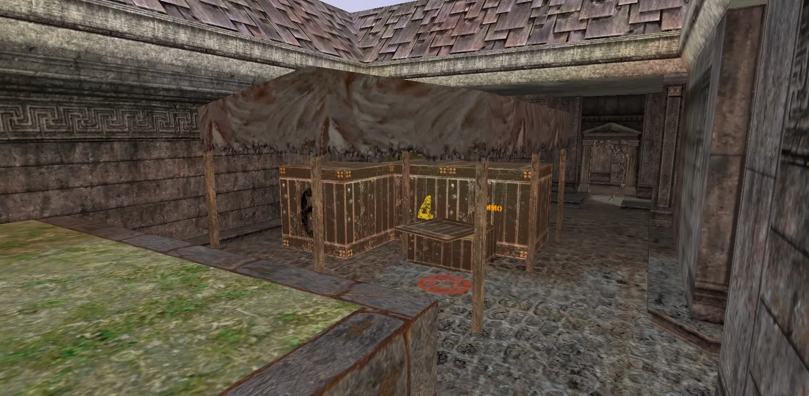 Скриншот  de_forsaken карта для CS 1.6: точки, маршруты, оптимизация, .nav для ботов и настройки под серв