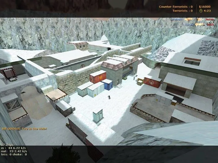 Скриншот  Карта de_snow для CS 1.6: Зимняя битва на снегу