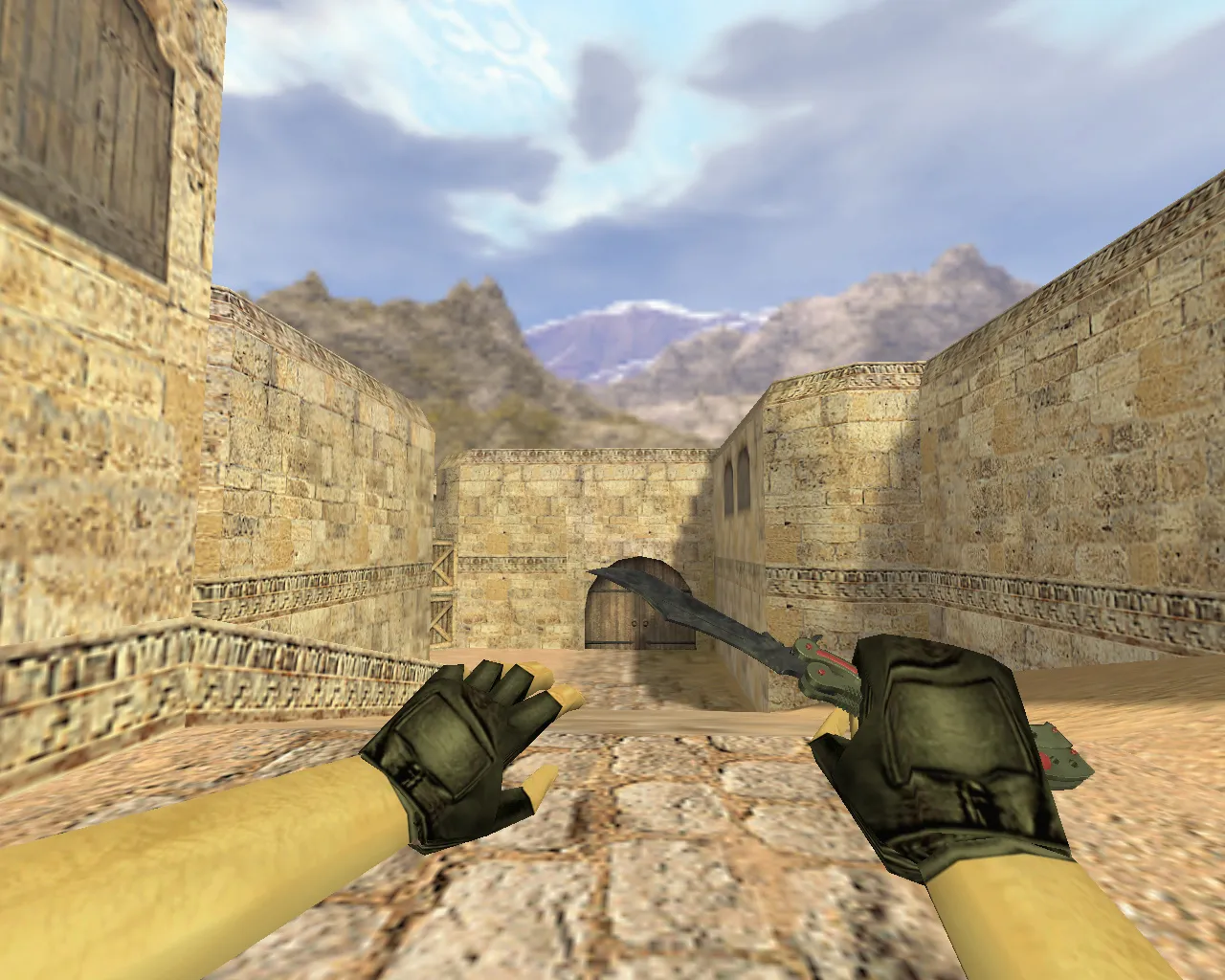 Скриншот Модель нож-бабочка «Волны» v_ / p_ / w_ для CS 1.6: звуки, анимация осмотра и текстуры