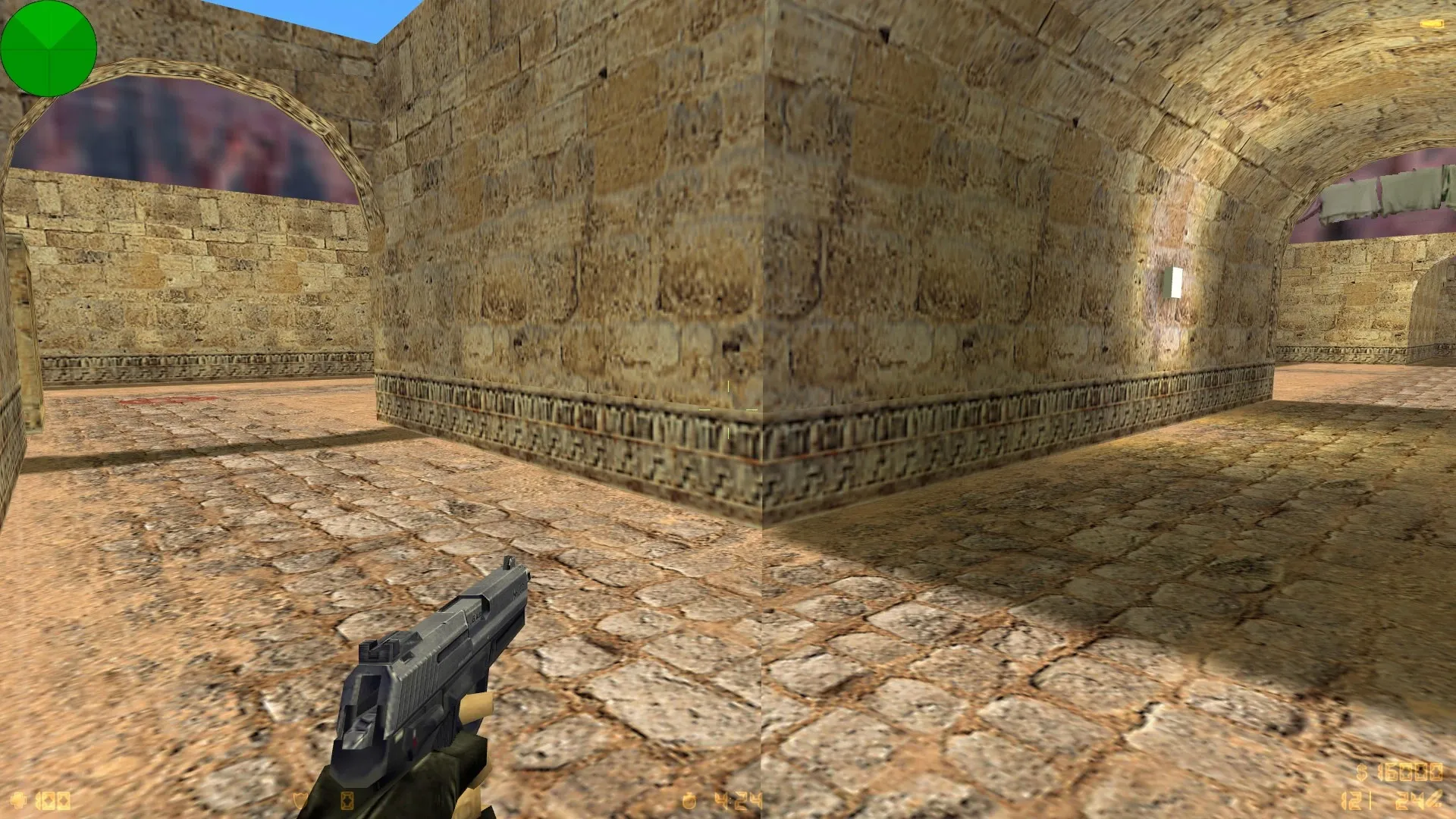 Скриншот  Карта de_sand_v2 для CS 1.6 - Скачать и Играть