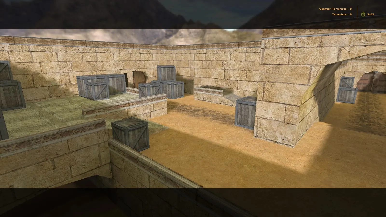 Скриншот  Карта de_heroes для CS 1.6: баланс сторон, точки, .nav для ботов, оптимизация wpoly/epoly