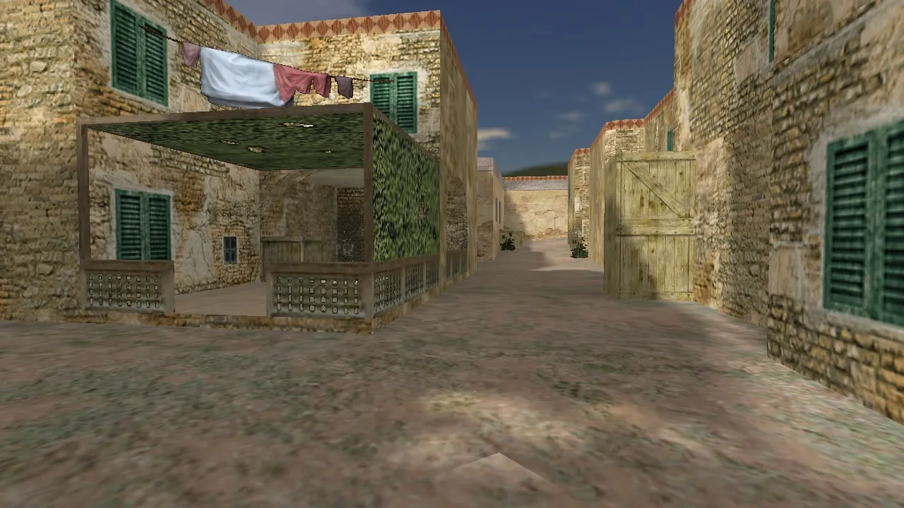 Скриншот  de_advanced для CS 1.6: разбор карты, точки, маршруты и настройка под стабильный матч