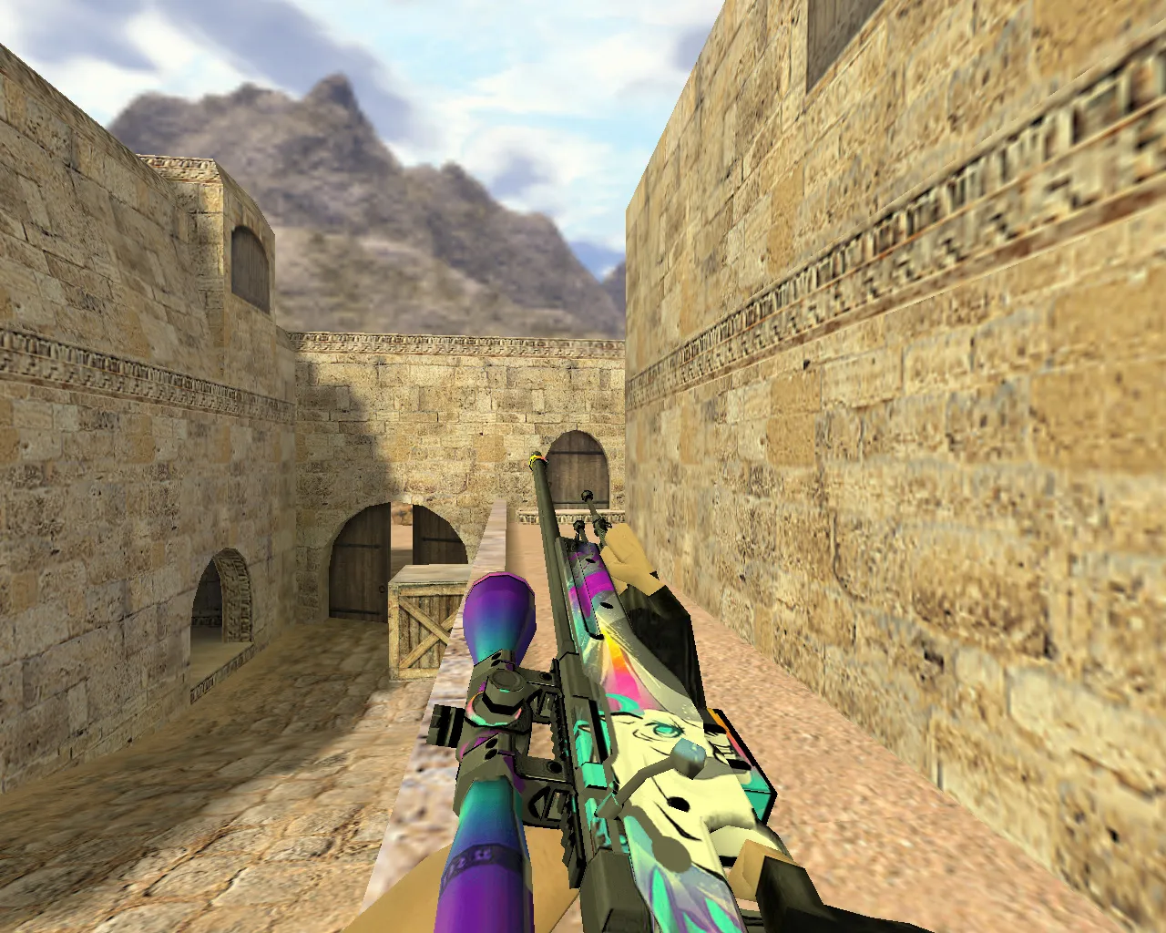 Скриншот Модель AWP Единорог для CS 1.6: уникальный скин для истинных ценителей