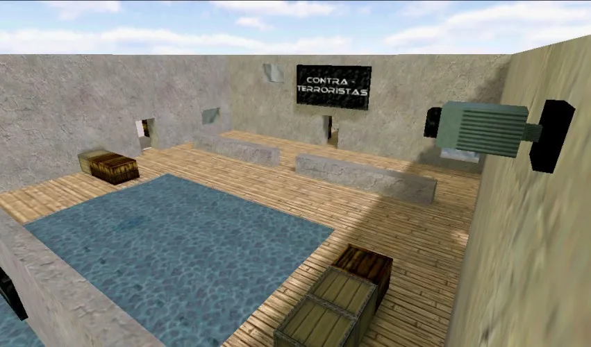 Скриншот  de_deposito для CS 1.6: настройки, тактики, .nav и оптимизация карты