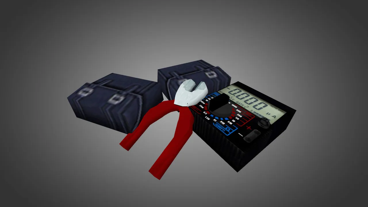 Скриншот Модель «Black Defkit with Wirecutters and multimeter» (v_ & w_ щипцы) для CS 1.6: звуки, анимация осмотра, текстуры