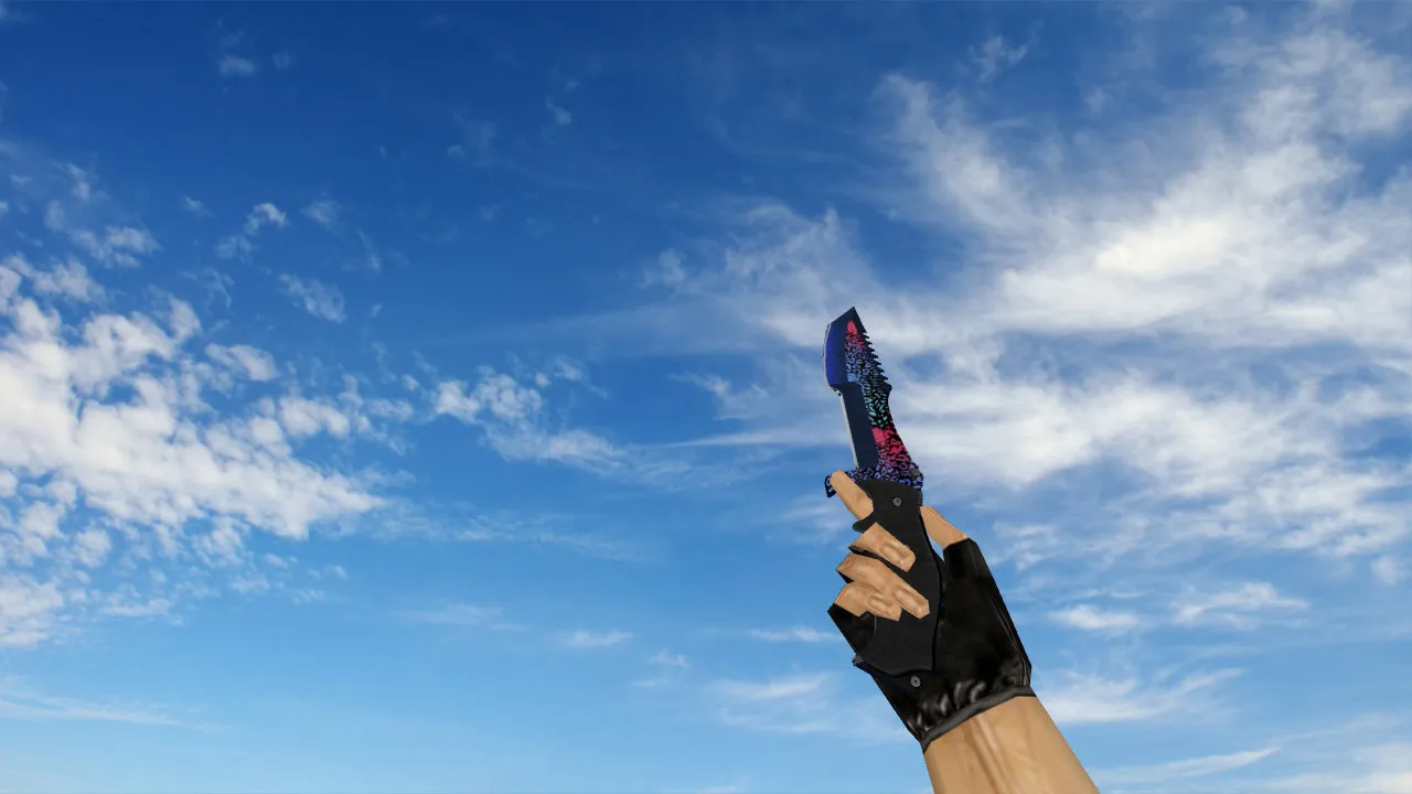 Скриншот Модель ножа Huntsman Superfurry для CS 1.6: v_ и p_ модели, звуки, анимация осмотра и качество текстур