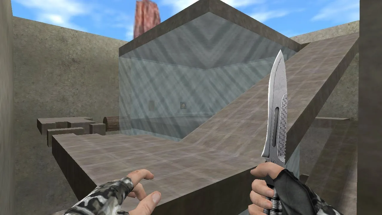 Скриншот  Карта deathrun_minimap для CS 1.6: тактика за CT/T, точки, боты и оптимизация wpoly/epoly