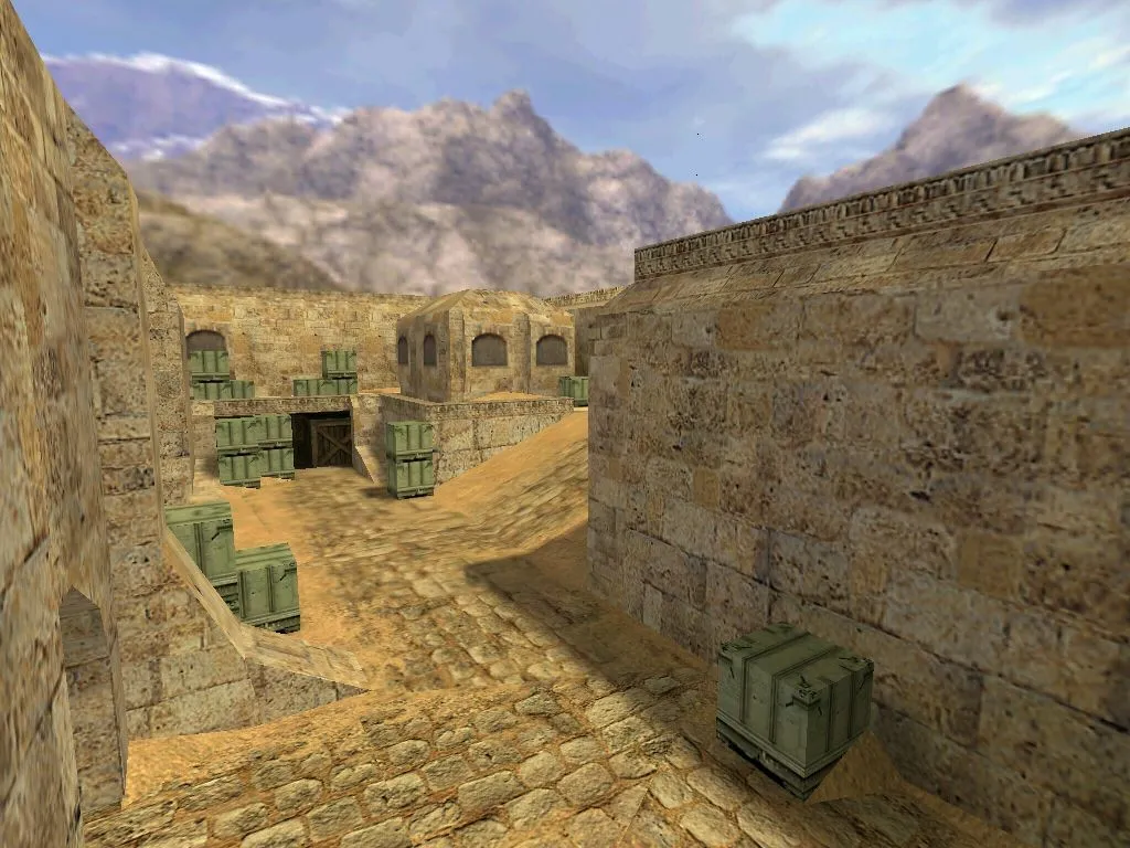 Скриншот  Карта de_sandrush для CS 1.6: подробный анализ и стратегии