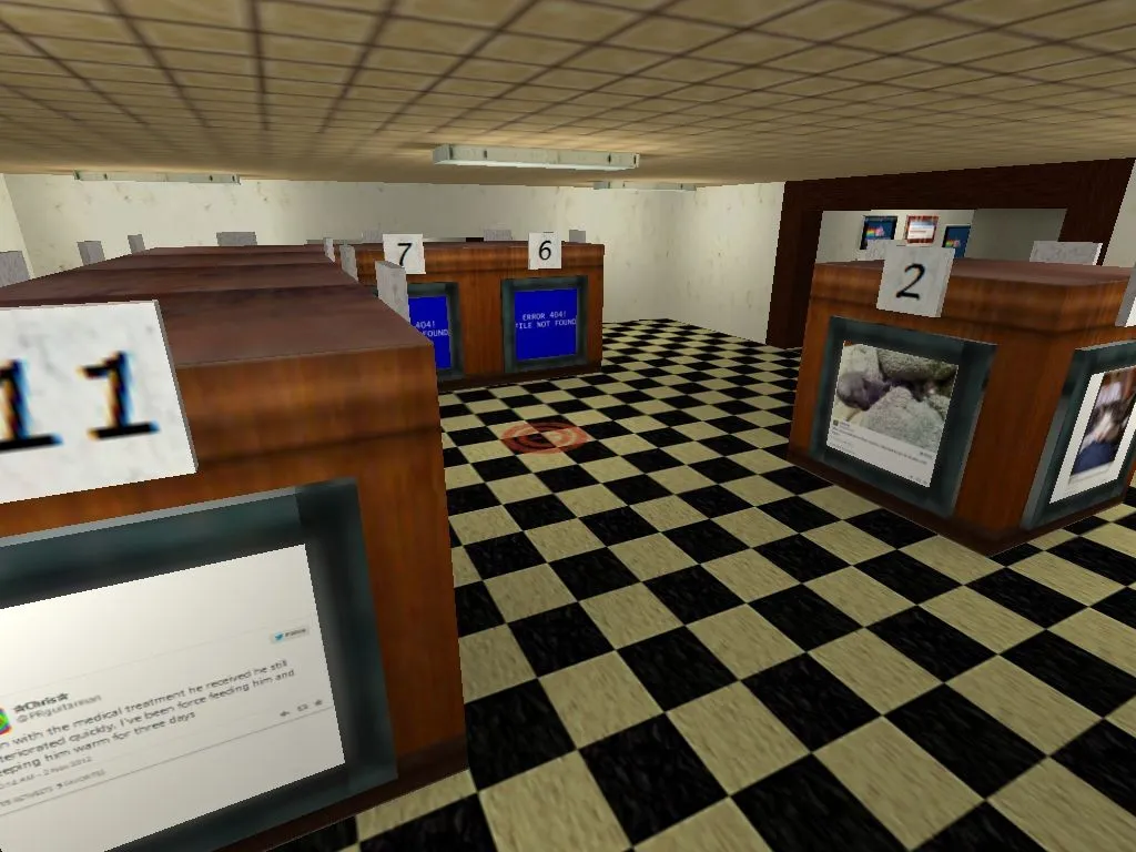 Скриншот  Карта «de_nyancatmuseum» для CS 1.6 - Тактические особенности и обзор