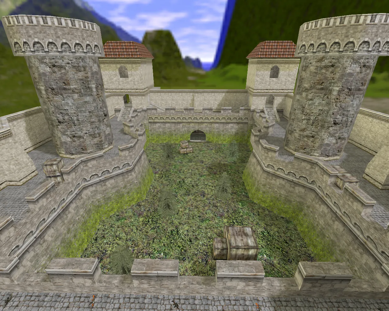 Скриншот  aim_knights — AIM карта для CS 1.6: точки, бот-нав, оптимизация и настройка под трен