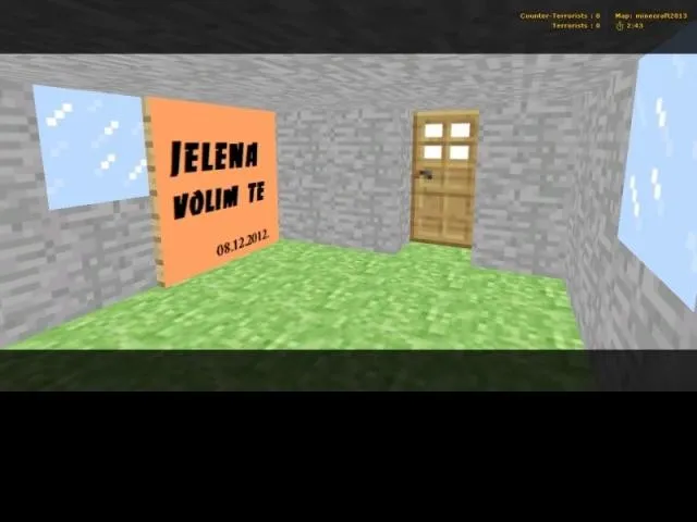 Скриншот  Карта de_minecraft_village для CS 1.6 - Тактические аспекты и оптимизация