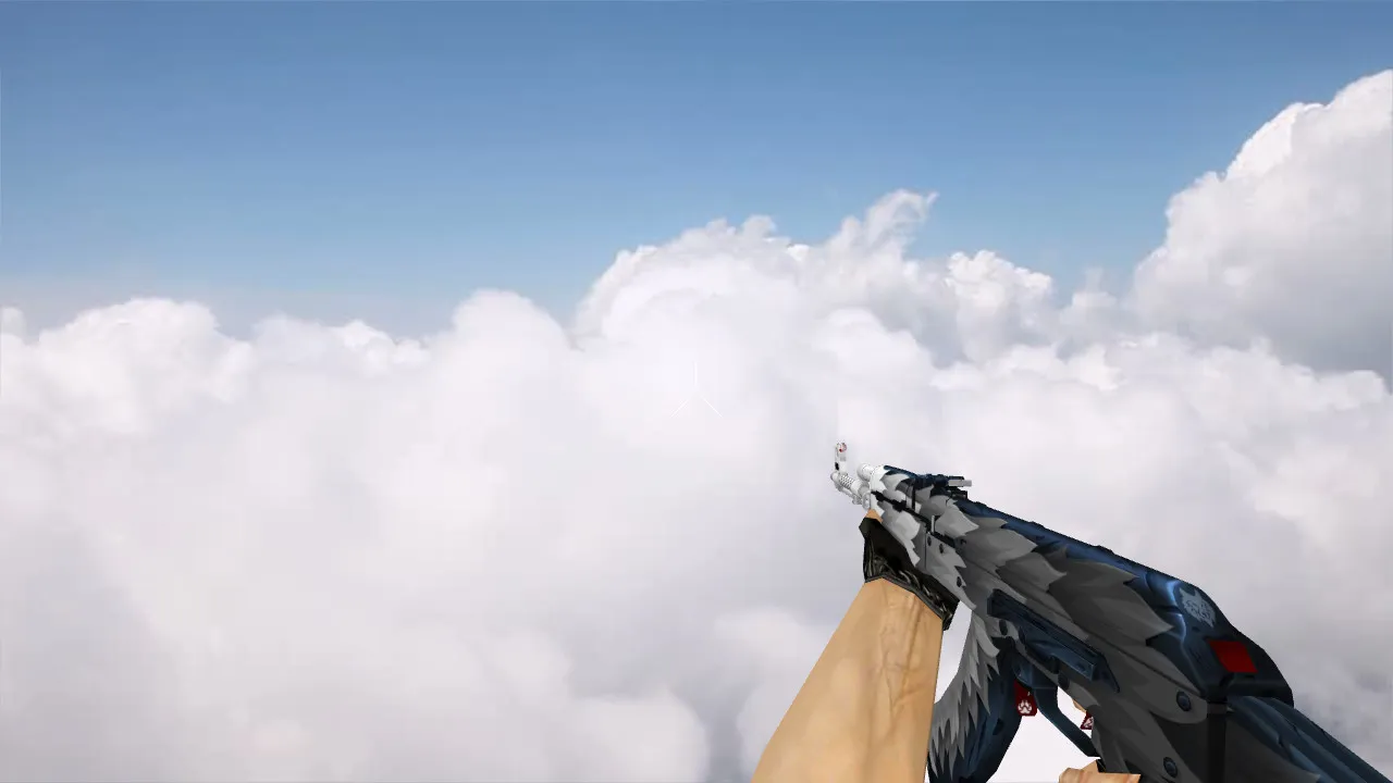 Скриншот v_ak47 w_ak47 p_ak47 «White Fang» модель АК-47 для CS 1.6 с звуками и анимацией осмотра