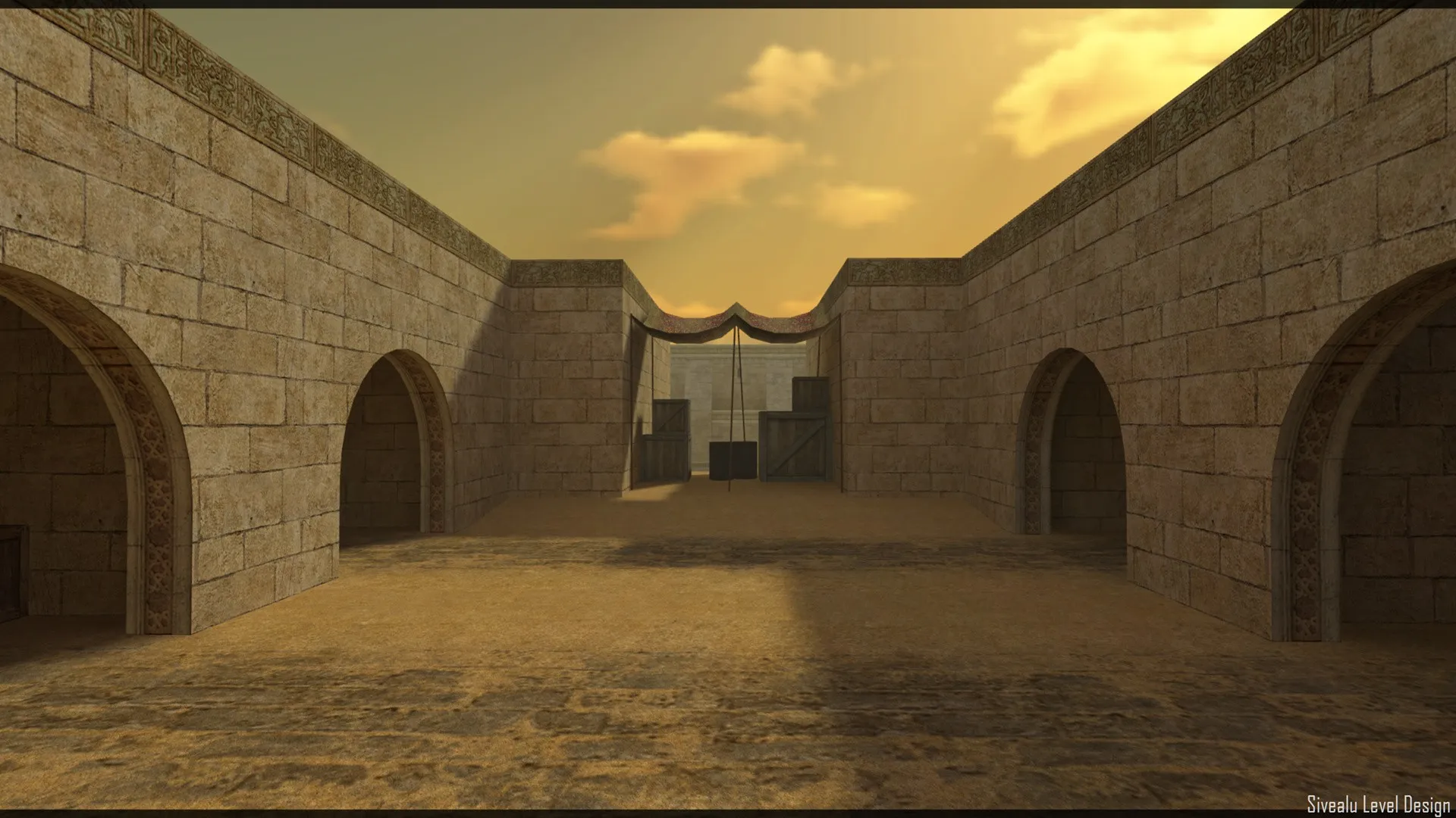 Скриншот  Карта de_fac_sandy_pro для CS 1.6: баланс сторон, точки, .nav для ботов и оптимизация wpoly/epoly