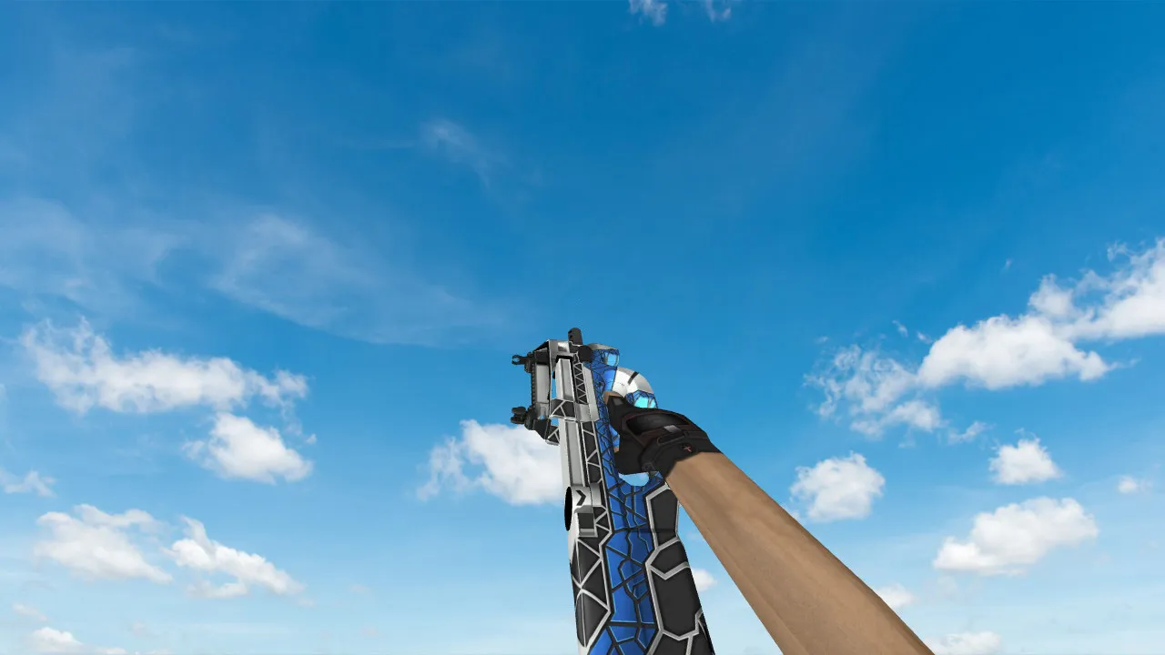 Скриншот Модель «P90 Shell» для CS 1.6: Уникальный стиль и производительность