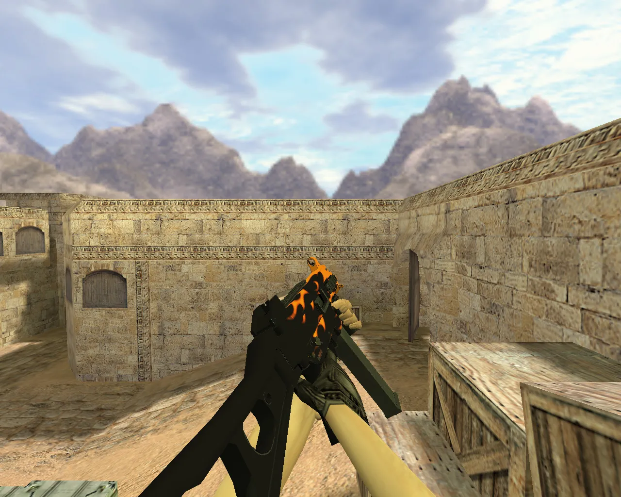 Скриншот Модель «UMP-45 Пламя» для CS 1.6 - Уникальный стиль в игре