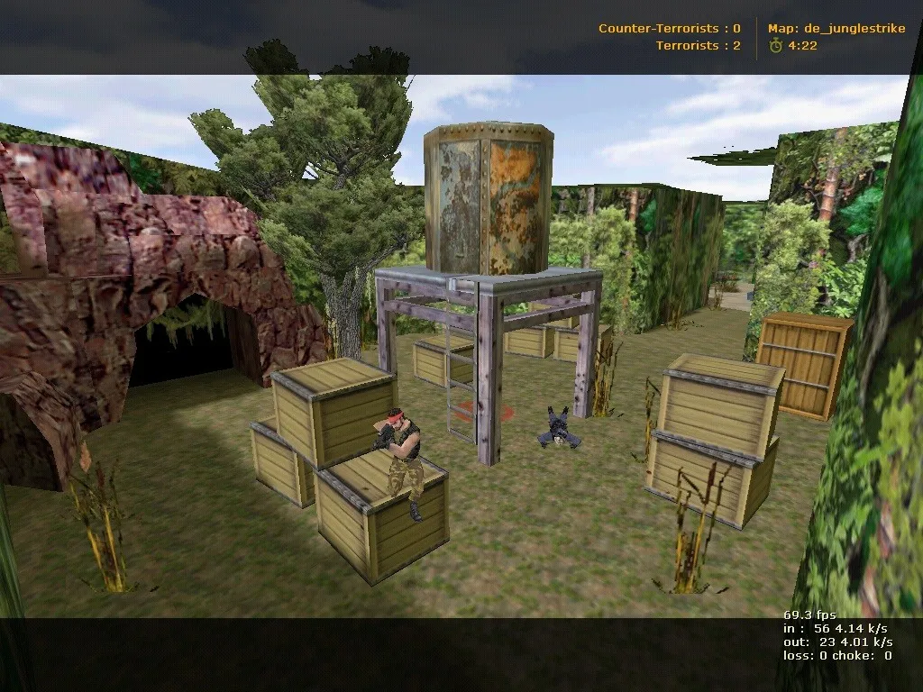 Скриншот  Карта de_junglestrike для CS 1.6: Тактика и особенности