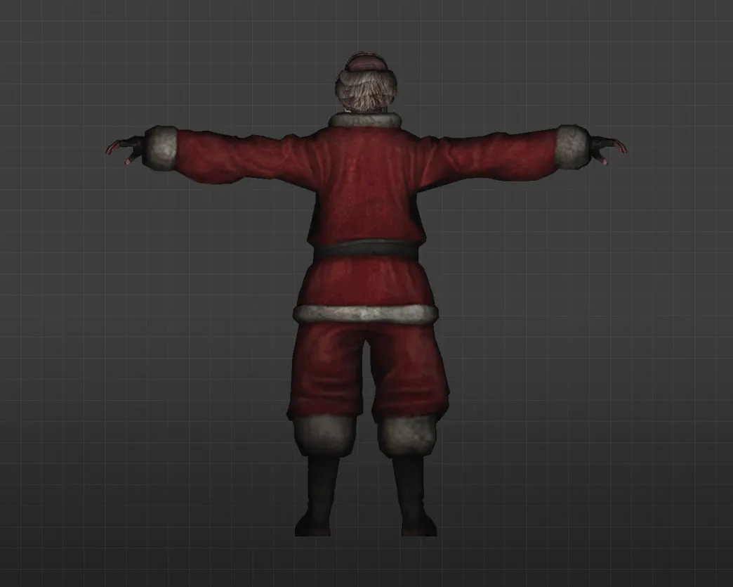 Скриншот Модель «Бомже-Санта» для CS 1.6 - Уникальный скин для игроков