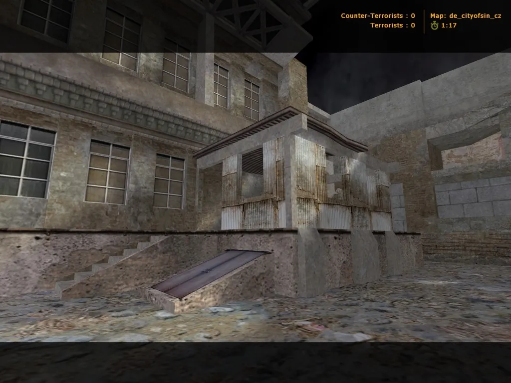 Скриншот  Карта de_cityofsin_cz для CS 1.6: точки, маршруты, баланс сторон, .nav для ботов и оптимизация