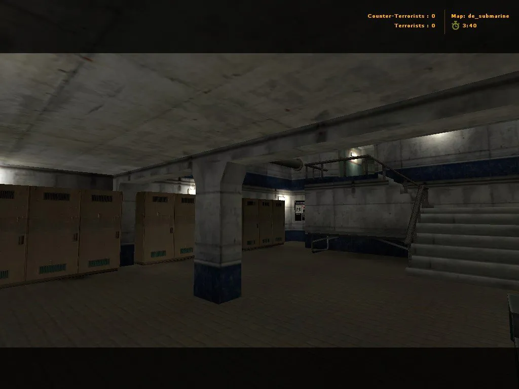 Скриншот Карта de_submarine для CS 1.6 - Подводные сражения