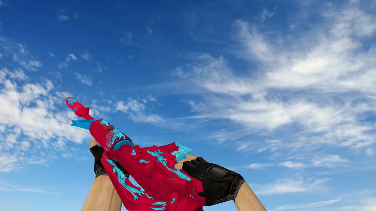 Скриншот Модель M4A1 «Дух воды» v_ p_ w_ для CS 1.6: звуки, анимация осмотра, текстуры и настройка