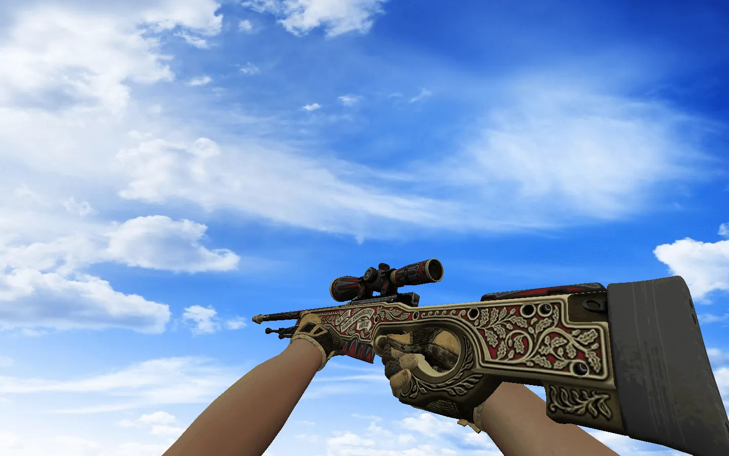 Скриншот Пак оружия CS 1.6 «Засуха» со спортивными перчатками: АК-47, AWP, M4A4, ножи и скины под руку