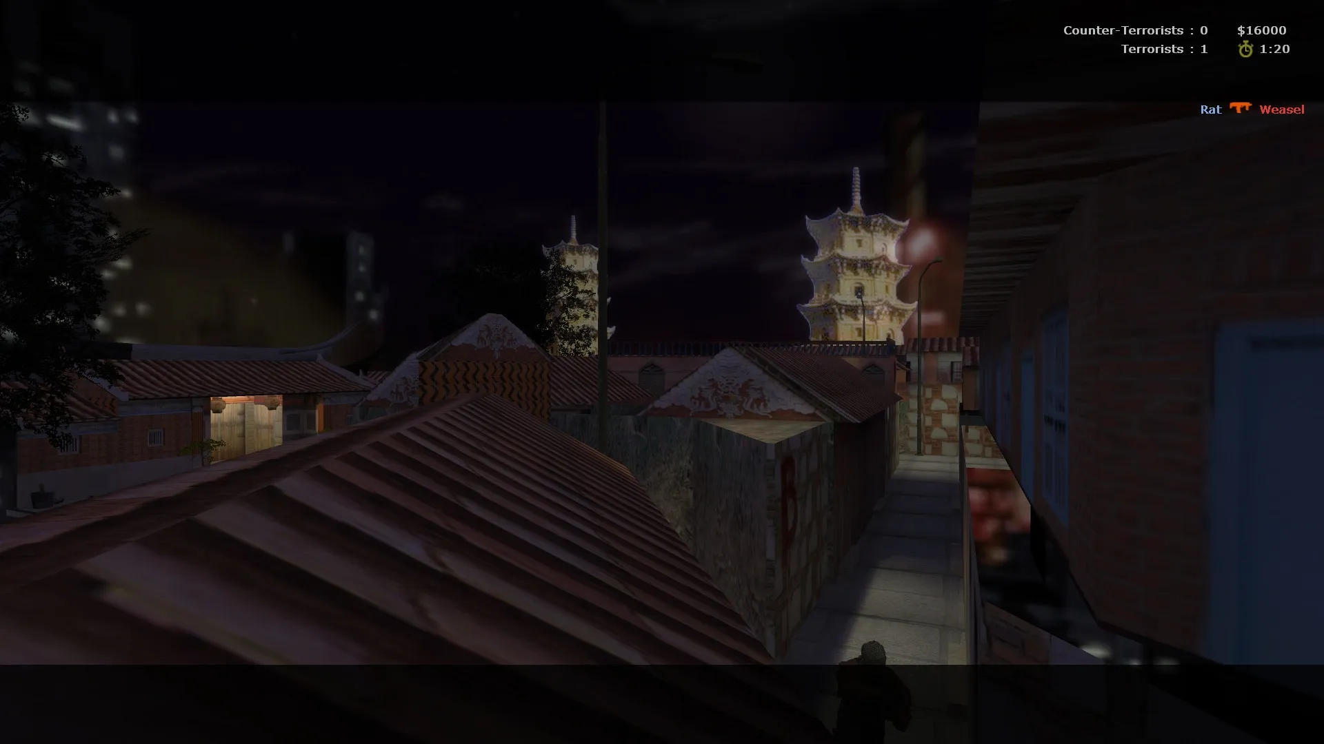 Скриншот  de_carpcity_night — ночная DE карта для CS 1.6: точки, маршруты, .nav и оптимизация