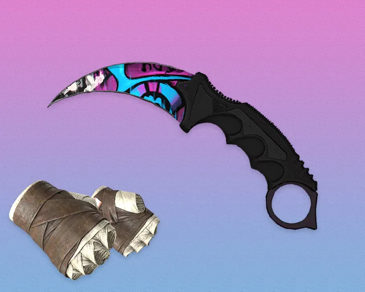 Скриншот Керамбит «Горячие грезы» для CS 1.6: p_ и v_ модели, анимация осмотра, звуки и качество текстур